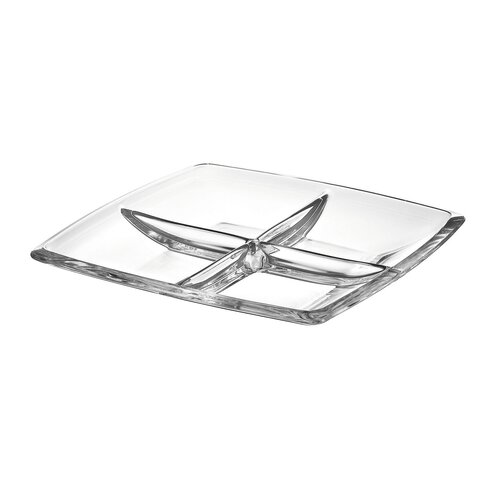 Majestic Crystal Glass Divided Serving Dish Wayfair